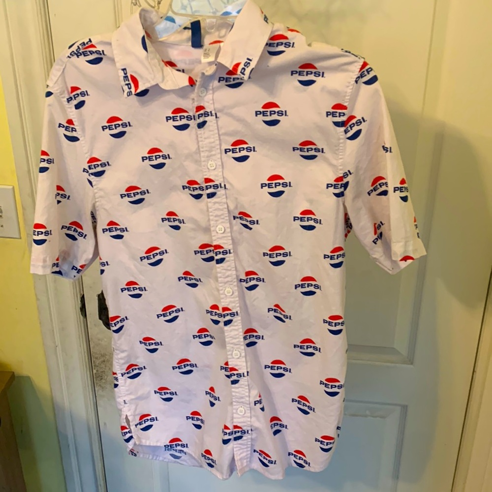H&MxPepsi button down shirt